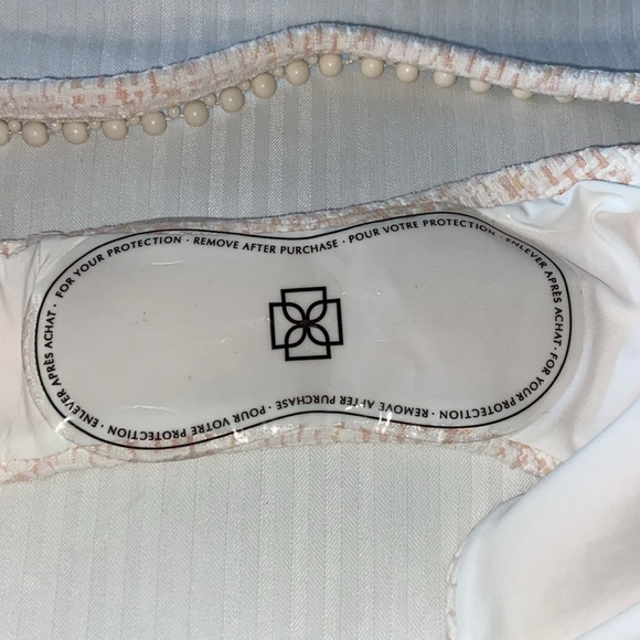 NWT DevonWindsor x Free People Diane Bottom in cream tweed, size medium - Picture 9 of 10